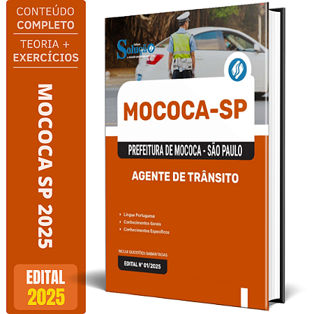 Apostila Prefeitura de Mococa SP 2025 - Agente de Trânsito