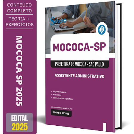 Apostila Prefeitura de Mococa SP 2025 - Assistente Administrativo