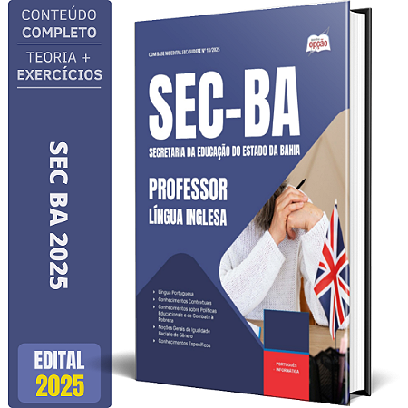 Apostila SEC BA 2025 - Professor - Língua Inglesa