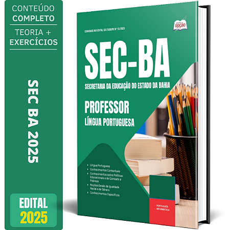 Apostila SEC BA 2025 - Professor - Língua Portuguesa