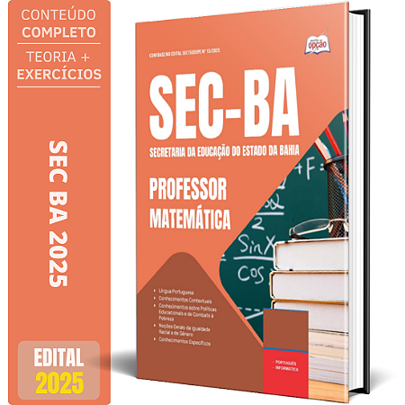 Apostila SEC BA 2025 - Professor - Matemática