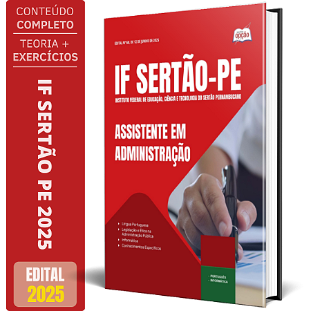 Apostila IF Sertão PE 2025 - Assistente em Administração