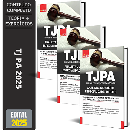 Apostila Tj Pa 2025 - Analista Judiciário Especialidade: Direito