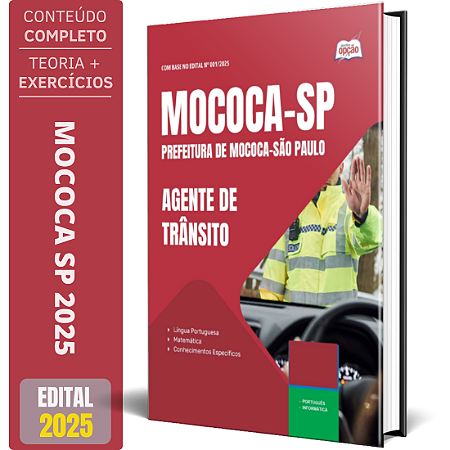 Apostila Prefeitura de Mococa SP 2025 - Agente de Trânsito