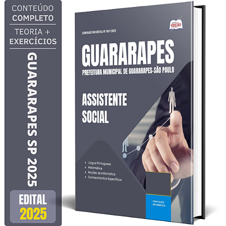 Apostila Prefeitura de Guararapes SP 2025 - Assistente Social