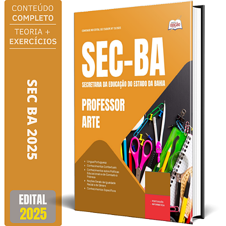 Apostila Concurso SEC BA 2025 - Professor - Arte