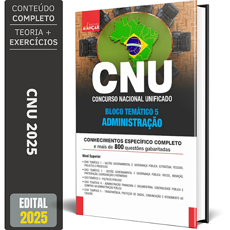 Apostila CNU 2025 - Bloco 5 - Administração - Conhecimentos Específicos