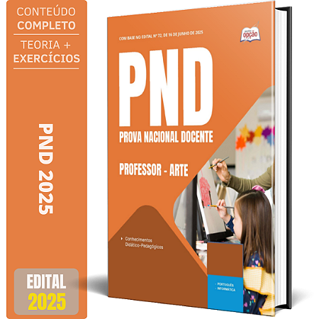 Apostila PND (CNU Professores) 2025 - Professor - Arte