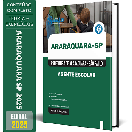 Apostila Prefeitura de Araraquara SP 2025 - Agente Escolar