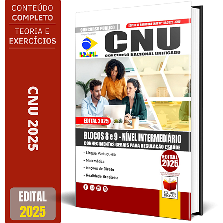 Apostila CNU 2025 - Blocos 8 E 9 Conhecimentos Gerais - Saúde