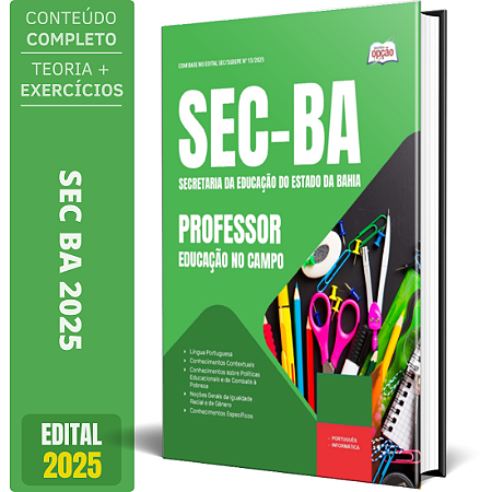 Apostila SEC BA 2025 - Professor - Educação no Campo