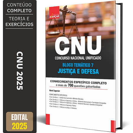 Apostila CNU 2025 - Bloco 7 - Justiça E Defesa - Conhecimentos Específicos