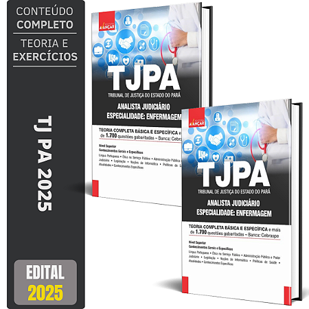 Apostila TJ PA 2025 - Analista Judiciário - Enfermagem