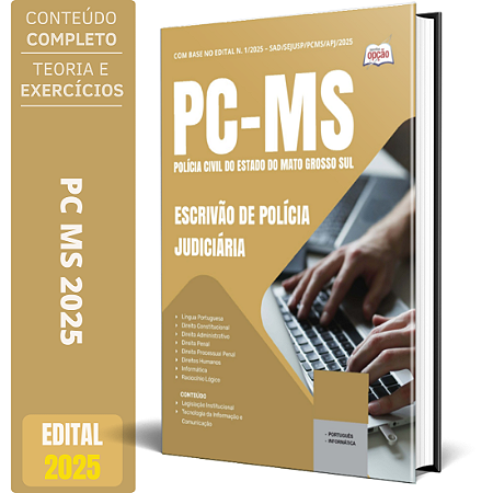Apostila Concurso PC MS 2025 - Escrivão de Polícia Judiciária