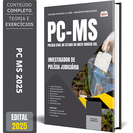 Apostila PC MS 2025 - Investigador de Polícia Judiciária