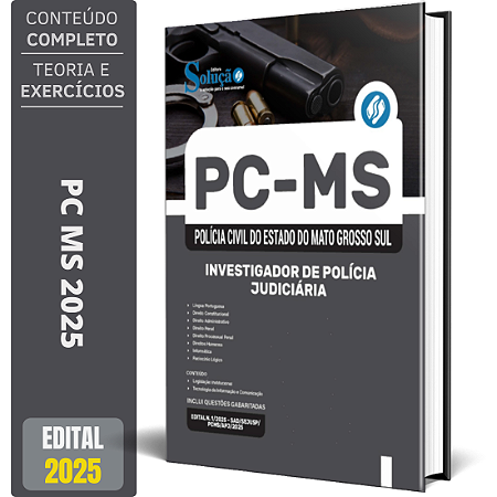 Apostila Concurso PC MS 2025 - Investigador Polícia Judiciária