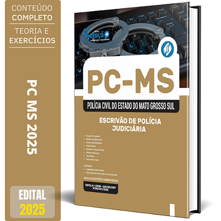 Apostila PC MS 2025 - Escrivão de Polícia Judiciária