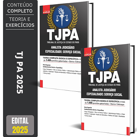 Apostila TJ PA 2025 - Analista - Serviço Social