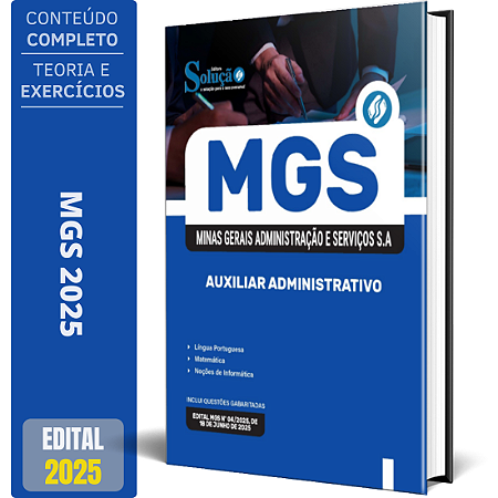 Apostila MGS MG 2025 - Auxiliar Administrativo