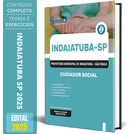 Apostila Prefeitura de Indaiatuba SP 2025 - Cuidador Social