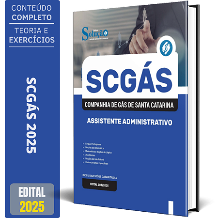 Apostila SCGÁS 2025 - Assistente Administrativo