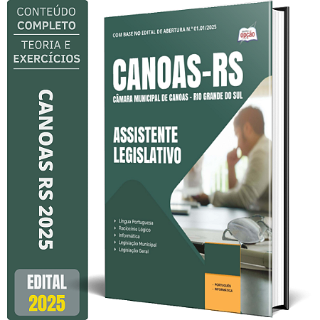 Apostila Câmara de Canoas RS 2025 - Assistente Legislativo