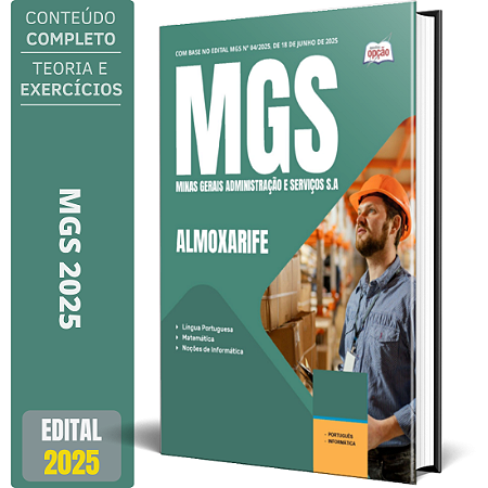 Apostila MGS MG 2025 - Almoxarife