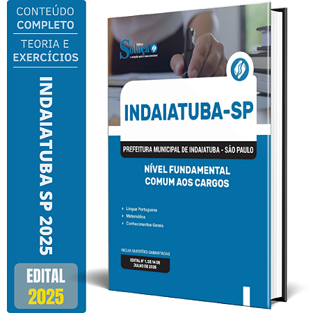 Apostila Prefeitura de Indaiatuba SP 2025 - Nível Fundamental - Comum aos Cargos