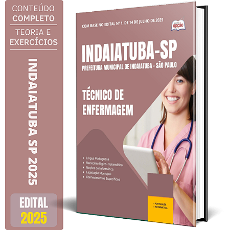 Apostila Indaiatuba Sp 2025 - Técnico Em Enfermagem