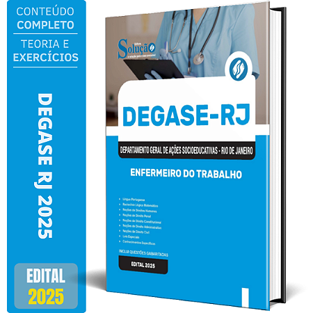 Apostila Concurso DEGASE RJ 2025 - Enfermeiro do Trabalho