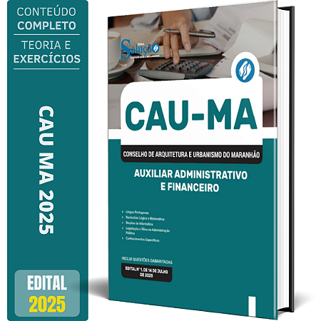 Apostila CAU MA 2025 - Auxiliar Administrativo e Financeiro