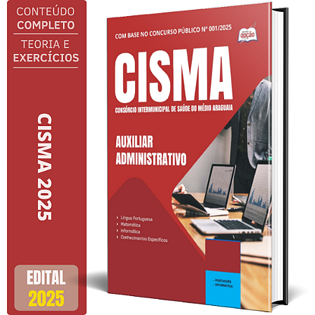 Apostila CISMA 2025 - Auxiliar Administrativo