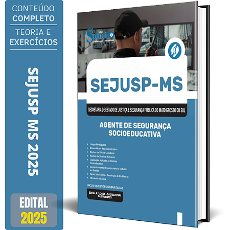 Apostila SEJUSP MS 2025 - Agente de Segurança Socioeducativa