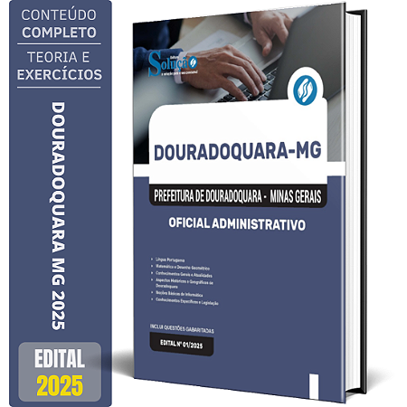 Apostila Prefeitura de Douradoquara MG 2025 - Oficial Administrativo