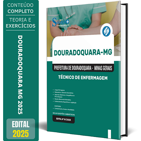 Apostila Prefeitura de Douradoquara MG 2025 - Técnico em Enfermagem