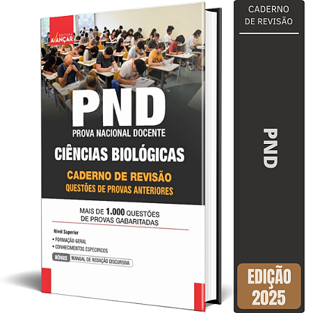Apostila Provas Anteriores PND 2025 - Ciências Biológicas - Caderno De Revisão