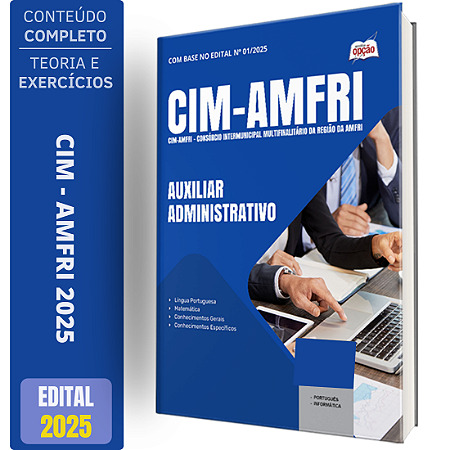Apostila CIM AMFRI 2025 - Auxiliar Administrativo