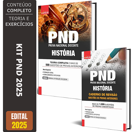 Kit Apostila PND 2025 - História + Revisão E Provas Anteriores