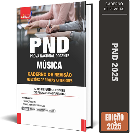 Apostila Provas Anteriores PND 2025 - Música - Caderno De Revisão