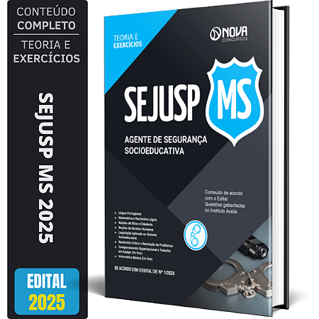 Apostila SEJUSP MS 2025 - Agente de Segurança Socioeducativa