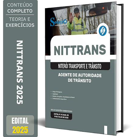 Apostila NITTRANS 2025 - Agente de Autoridade de Trânsito