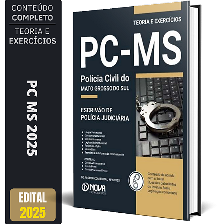 Apostila PC MS 2025 - Escrivão de Polícia Judiciária