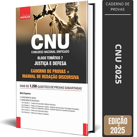Apostila de Provas Concurso CNU 2025 - Bloco 7 + Redação