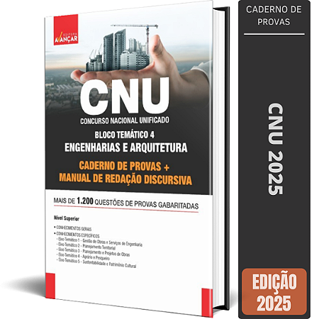 Apostila de Provas Concurso CNU 2025 - Bloco 4 + Redação