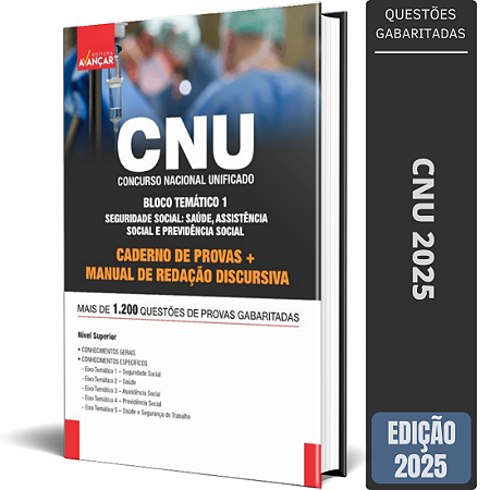Apostila de Provas Concurso CNU 2025 - Bloco 1 + Redação