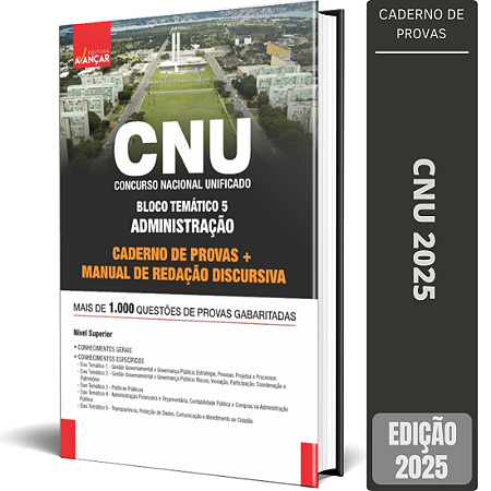 Apostila de Provas Concurso CNU 2025 - Bloco 5 + Redação