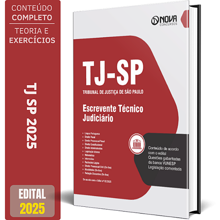 Apostila TJ SP 2026 - Escrevente Técnico Judiciário