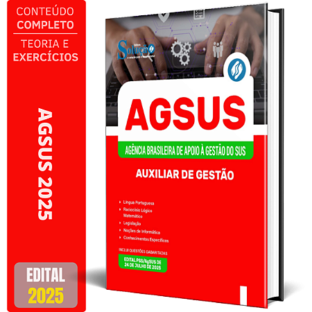 Apostila AgSUS 2025 - Auxiliar de Gestão