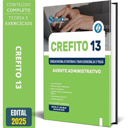 Apostila CREFITO 13ª-Região 2025 - Agente Administrativo