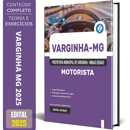 Apostila Prefeitura de Varginha MG 2025 - MOTORISTA